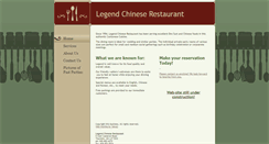 Desktop Screenshot of legendchineserestaurant.com